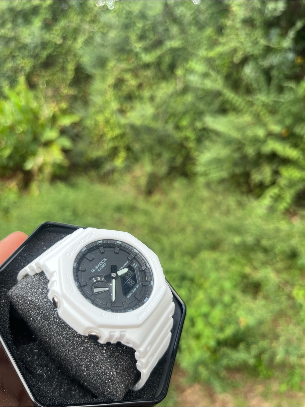 Casio G-Shock 1200 White Resin Black Dial Sports Watch
